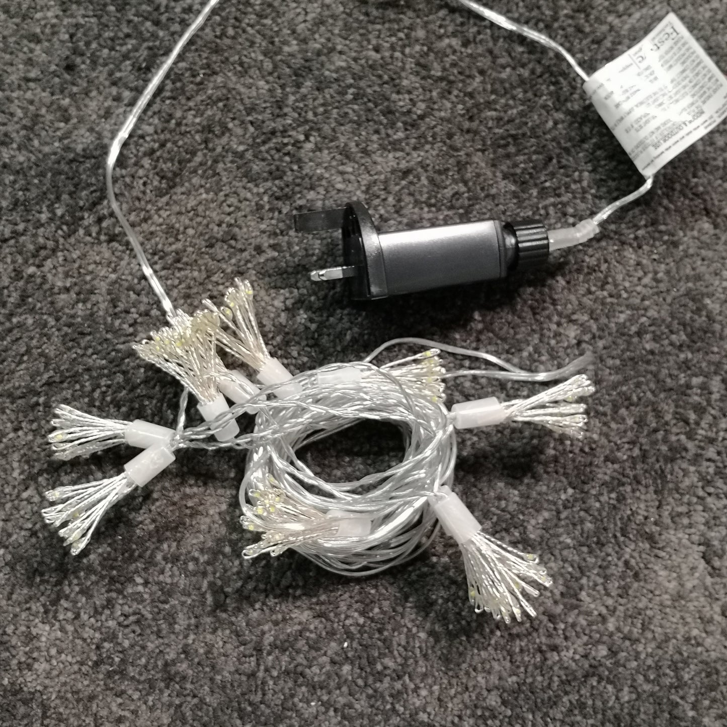 Festive Christmas 10 Warm White LED Twinkling Starburst Lights