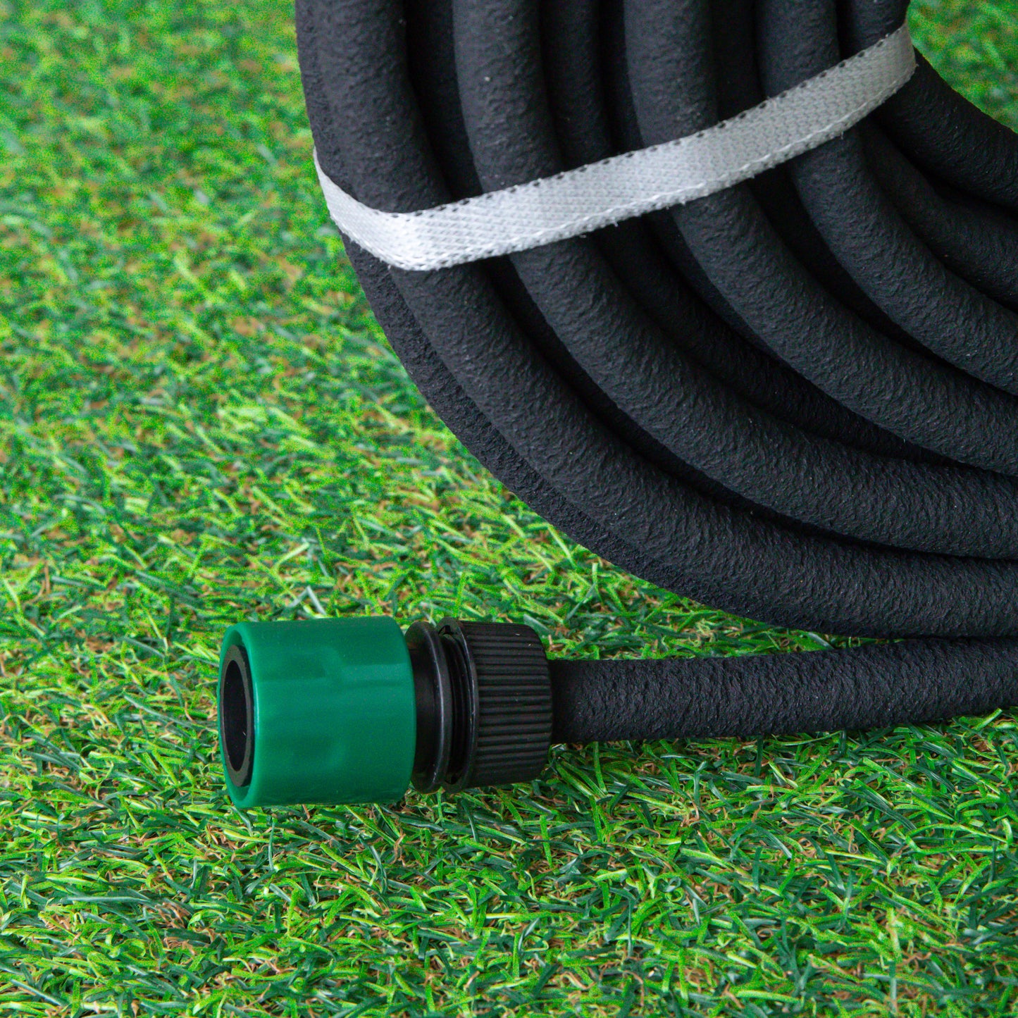 15m x 12.5mm Porous Garden Flower Bed Soaker Hose Pipe