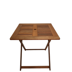 Windermere Outdoor 4 Person Folding Square Wooden Table