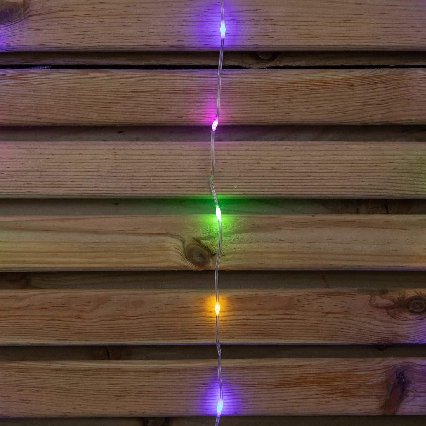 2.1m Light up Christmas Curtain Party Lights with 280 Multi-Coloured LEDs