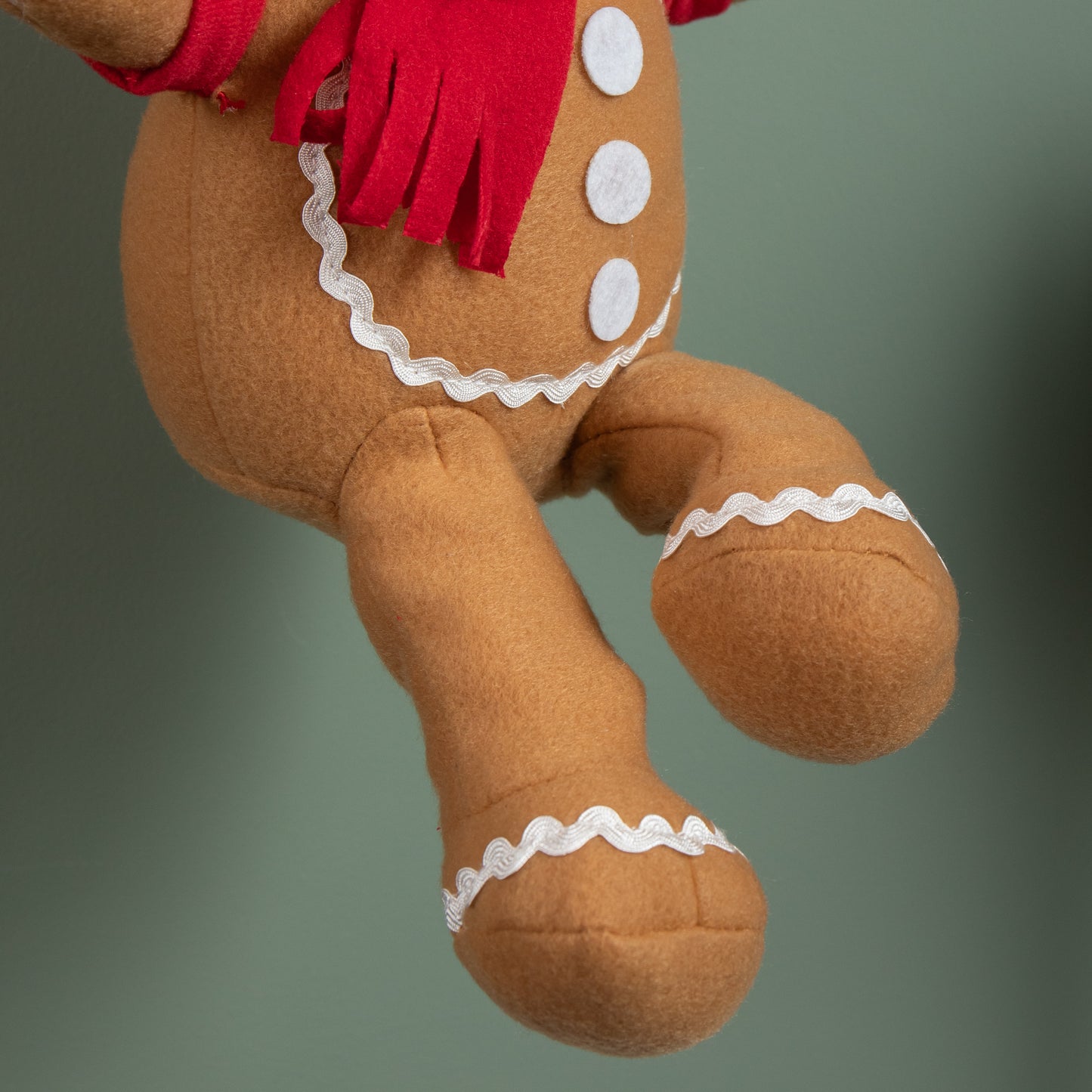 57cm Battery Operated Musical Parachuting Gingerbread Man with Leg Kicking Motion