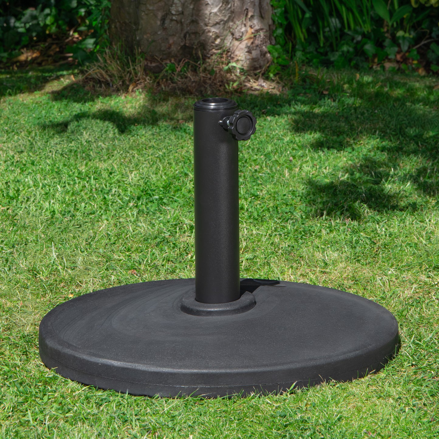 11kg Black Heavy Duty Round Garden Patio Parasol Umbrella Base