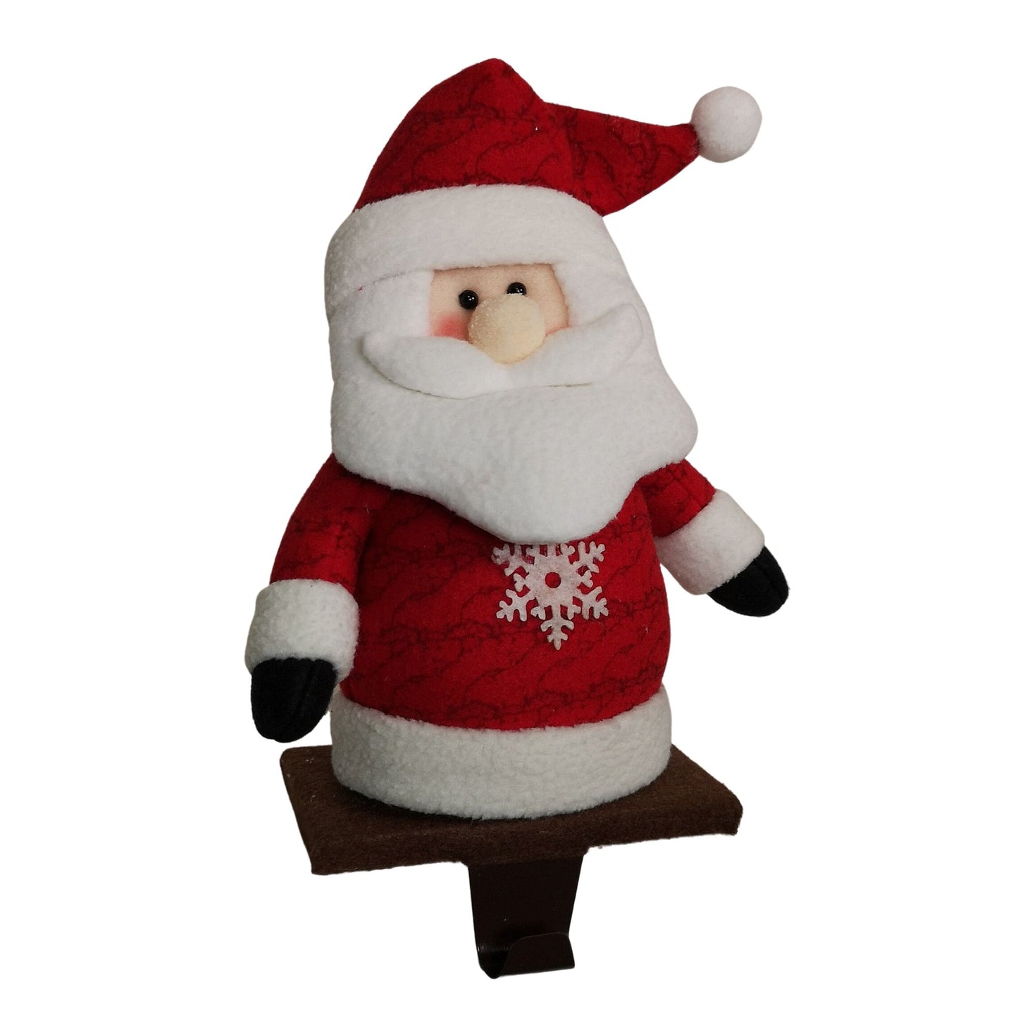 28cm Plush Christmas Santa Stocking Holder Decoration