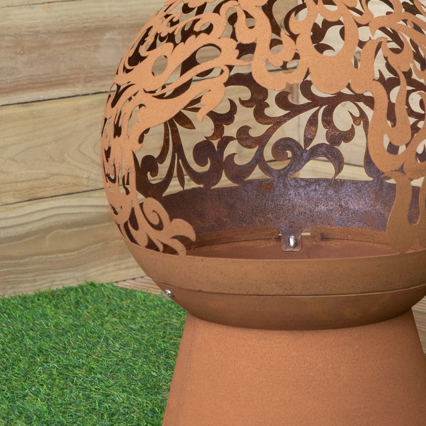 57cm Steel Helios Fireglobe Outdoor Garden Fire Pit