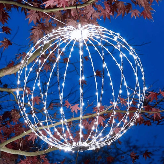 50cm Light up Christmas Twinkle Orb with 360 Cool White LEDs