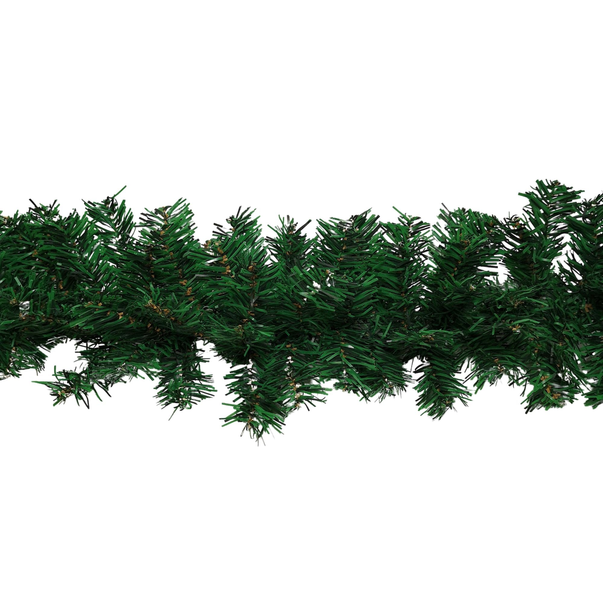 2.7m Plain Green Christmas Garland with 260 Tips