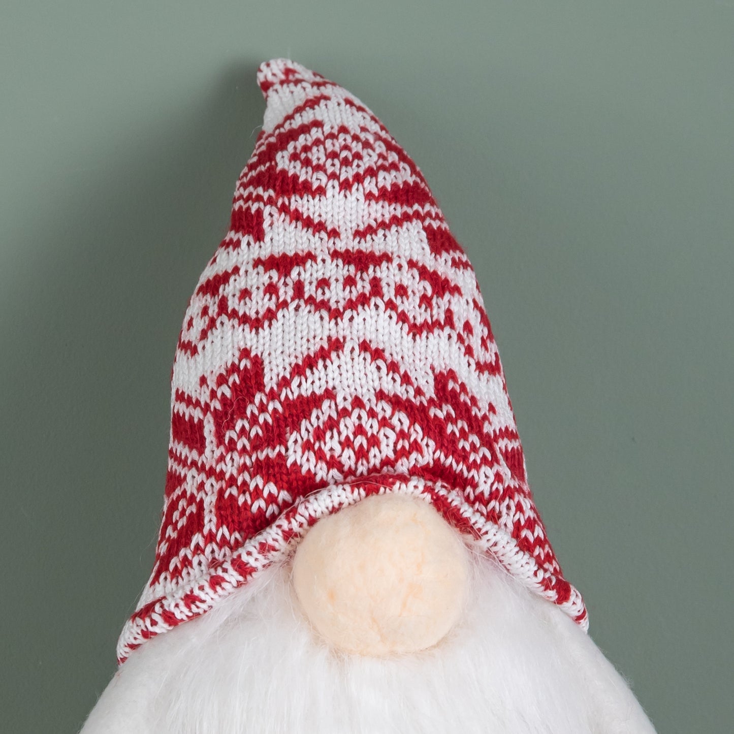 30cm Plush Gnome Gonk Christmas Stocking Holder Decoration with White Body