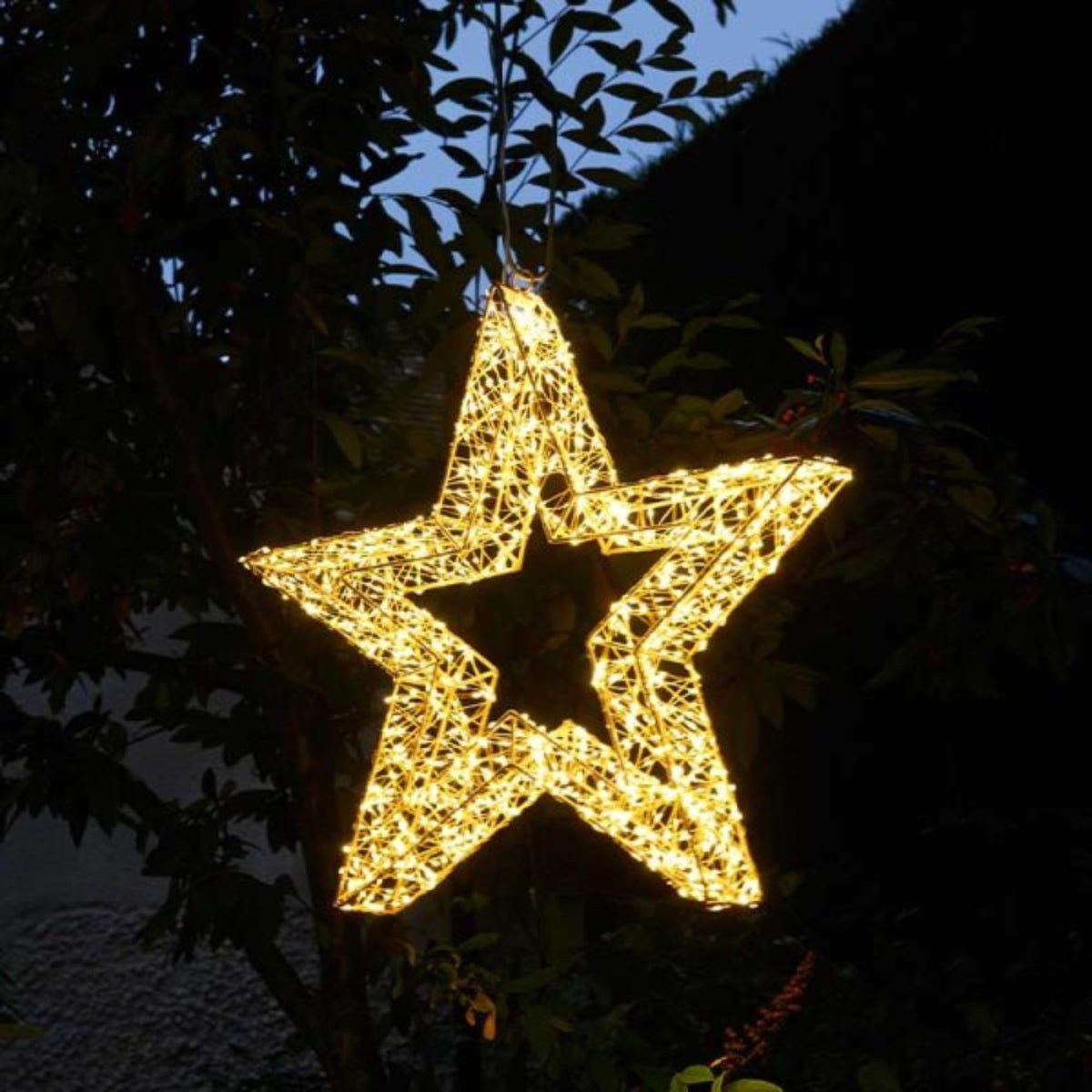 38cm Light up Christmas Galaxy Star with 960 Warm White LEDs & Timer Function