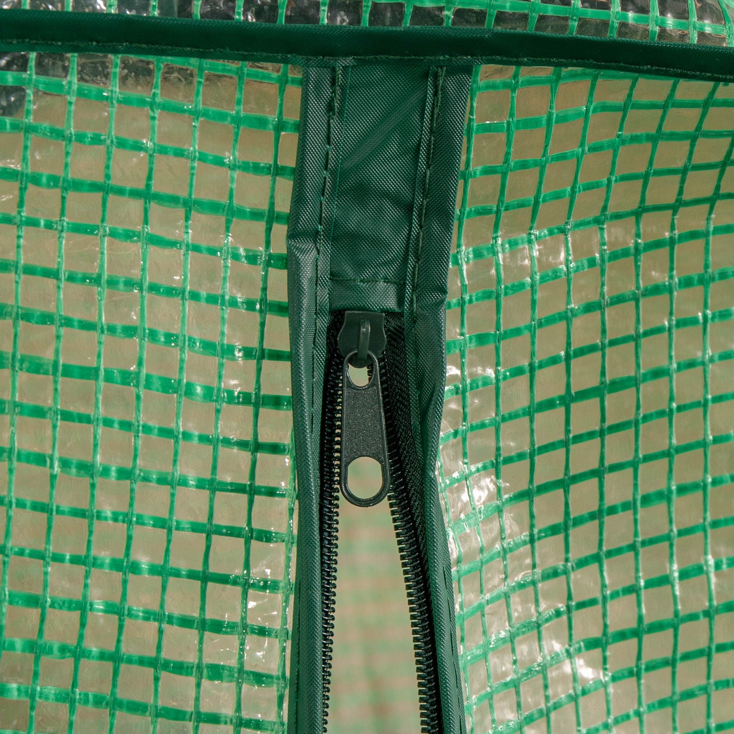 1.5m x 1m Outdoor Greenhouse for Plants with Steel Frame and Protective PE Cover