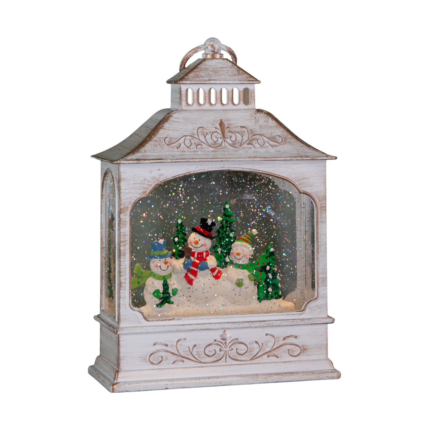 28cm Battery Operated LED Christmas Snowman Wonderland Lantern Decoration