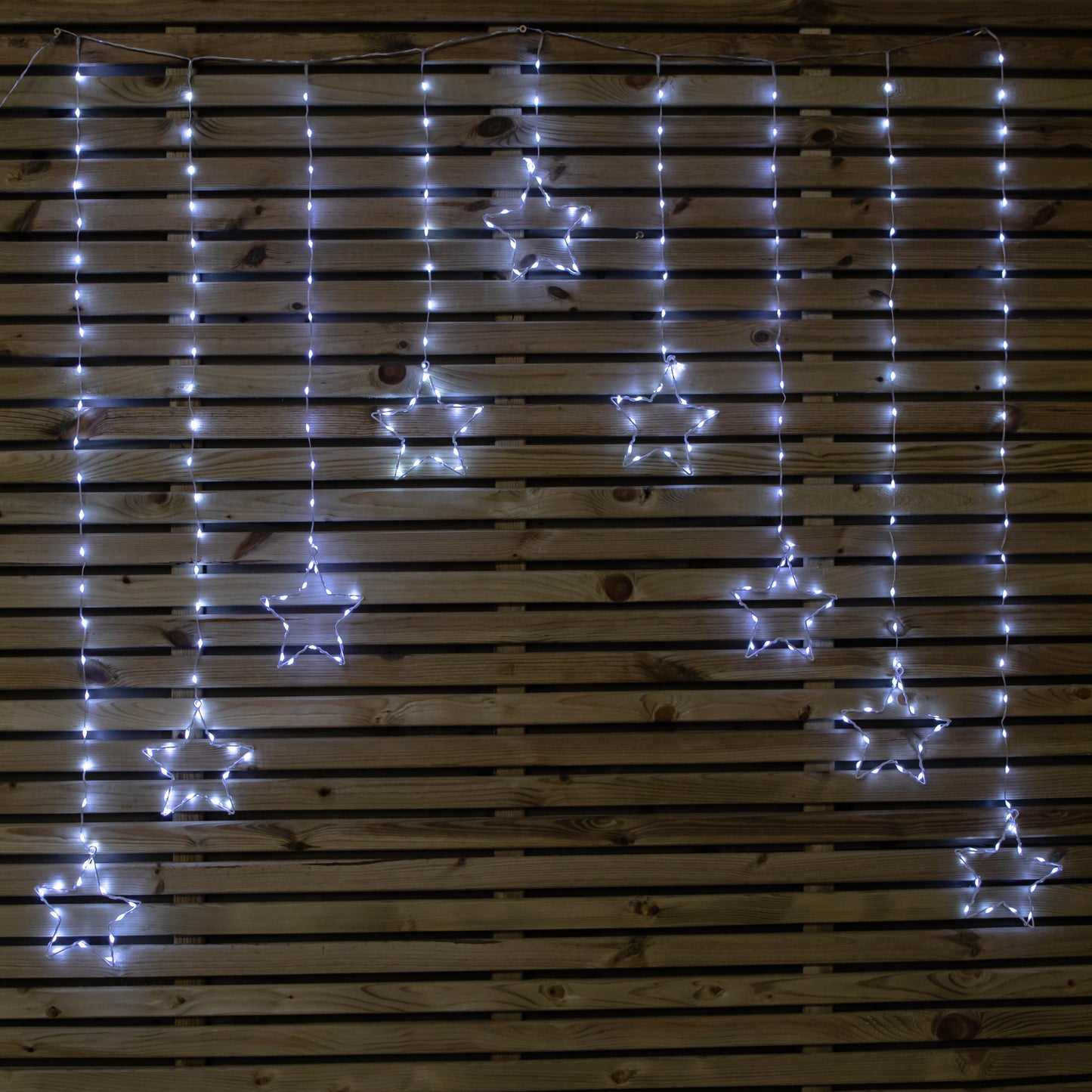 1.2m x 1.2m FlexiBrights Christmas Star Curtain Lights with 258 White LEDs