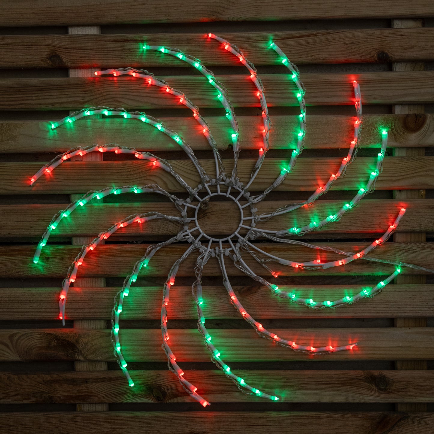 50cm Light up Christmas Spinner Decoration with 128 Red and Green LEDs