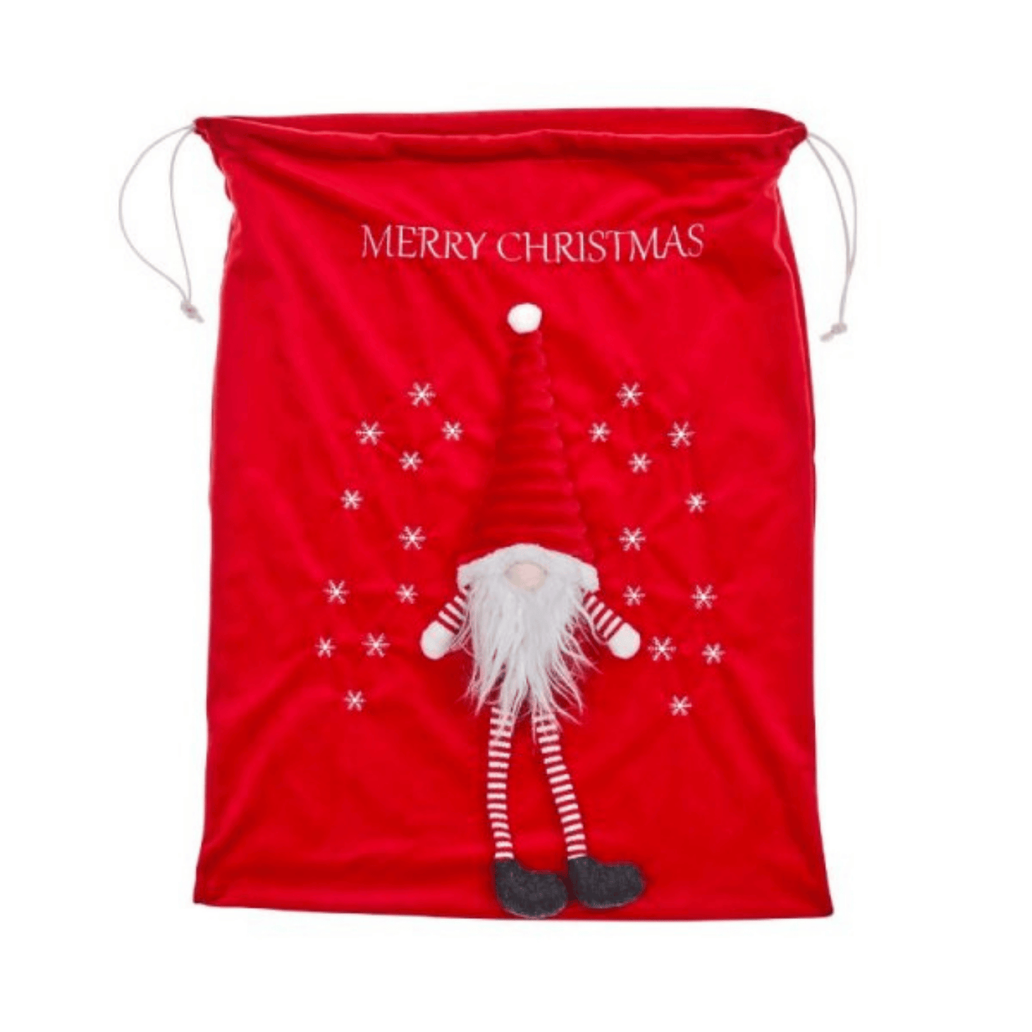 70cm Large Red Christmas Gonk Gift Sack with Drawstring