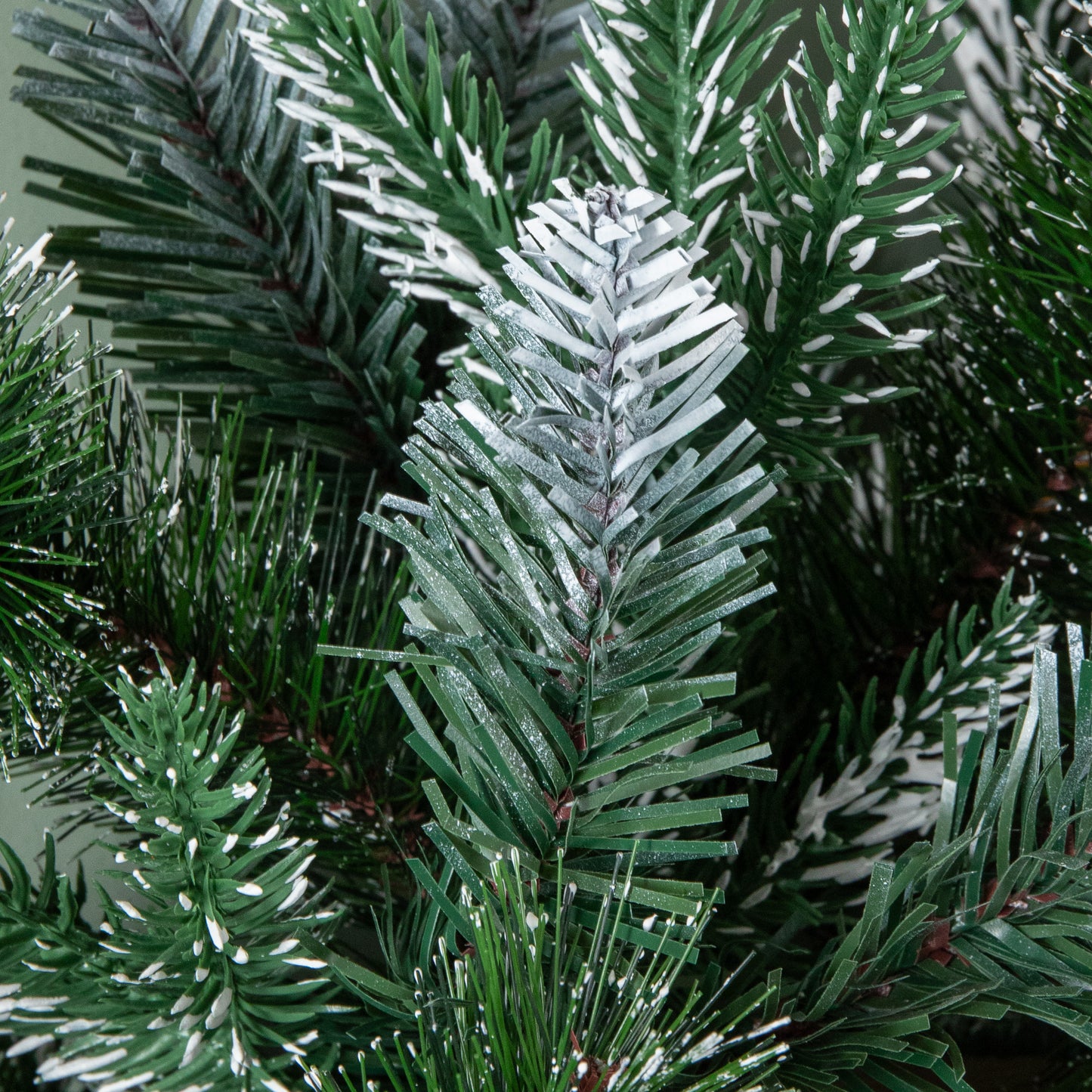 1.8m (6ft) New Jersey Christmas Garland with Red Berries Pinecones & Snow Tipped PVC Branches