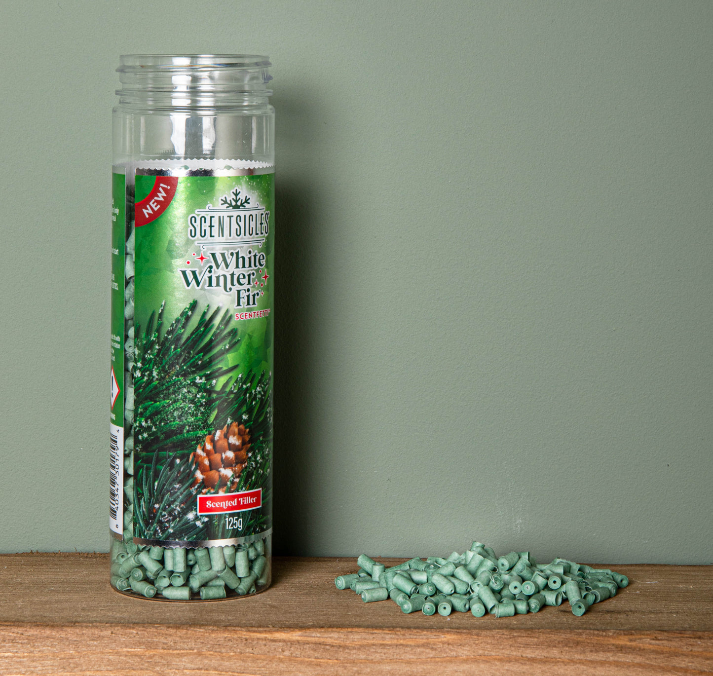 125g White Winter Fir Scentsicles Scentfetti Christmas Decoration