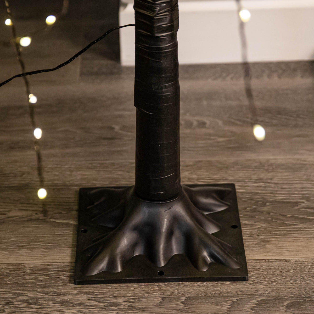 6ft (1.8m) Light up Black Micro Dot Christmas Tree with 1300 Static & Twinkling Warm White LEDs