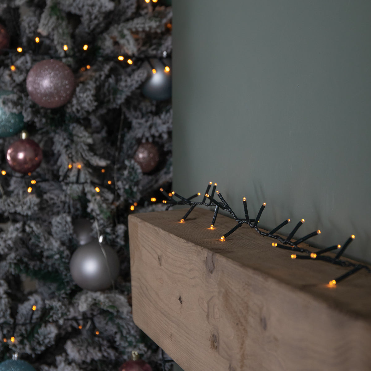 3000 LED 75m Premier TreeBrights Indoor Outdoor Christmas Multi Function Mains Operated String Lights with Timer in Vintage Gold