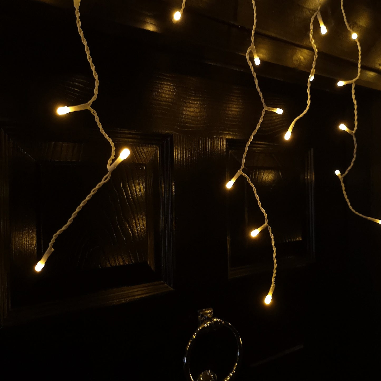25m 1000 Vintage Gold LED Frosted Icicle Indoor Outdoor Christmas Lights with Timer