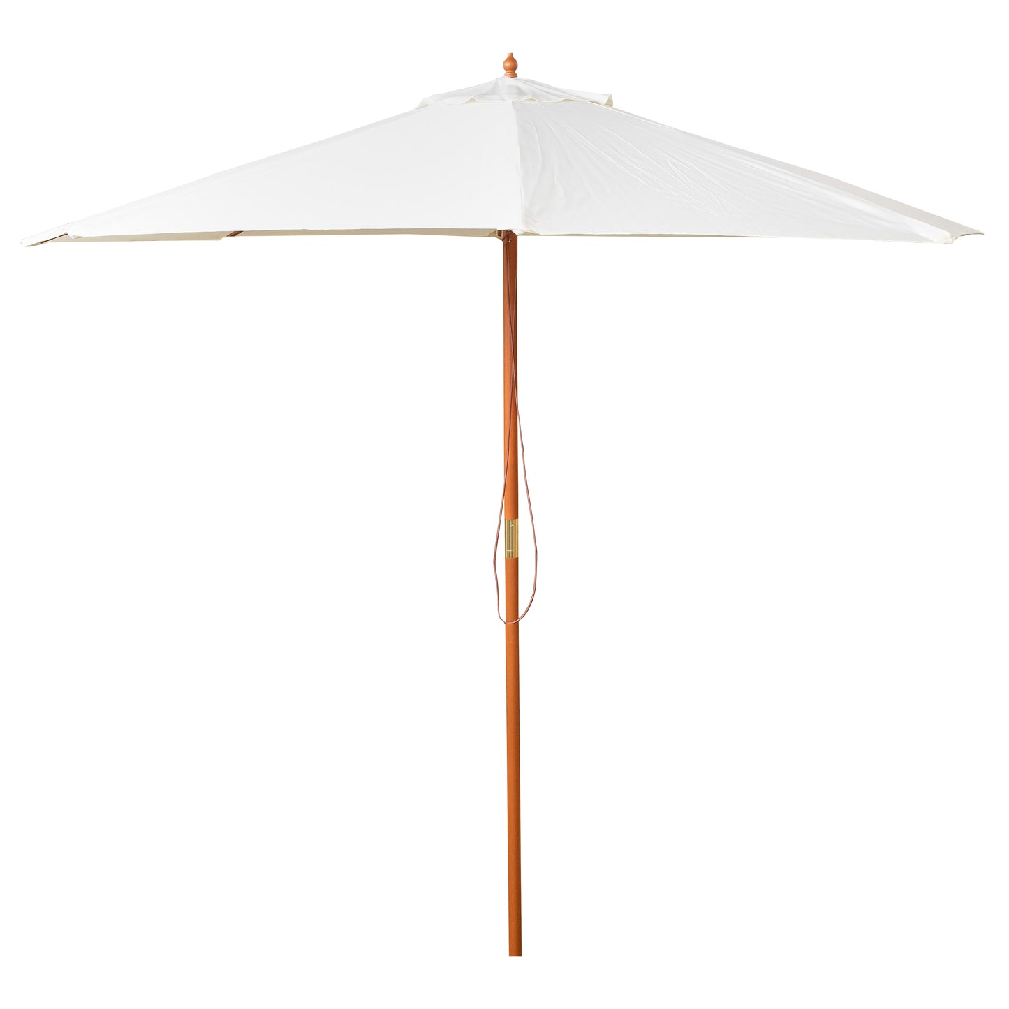 Samuel Alexander 2.7m Outdoor Wooden Garden Parasol Sun Shade with Carry Bag in Cream