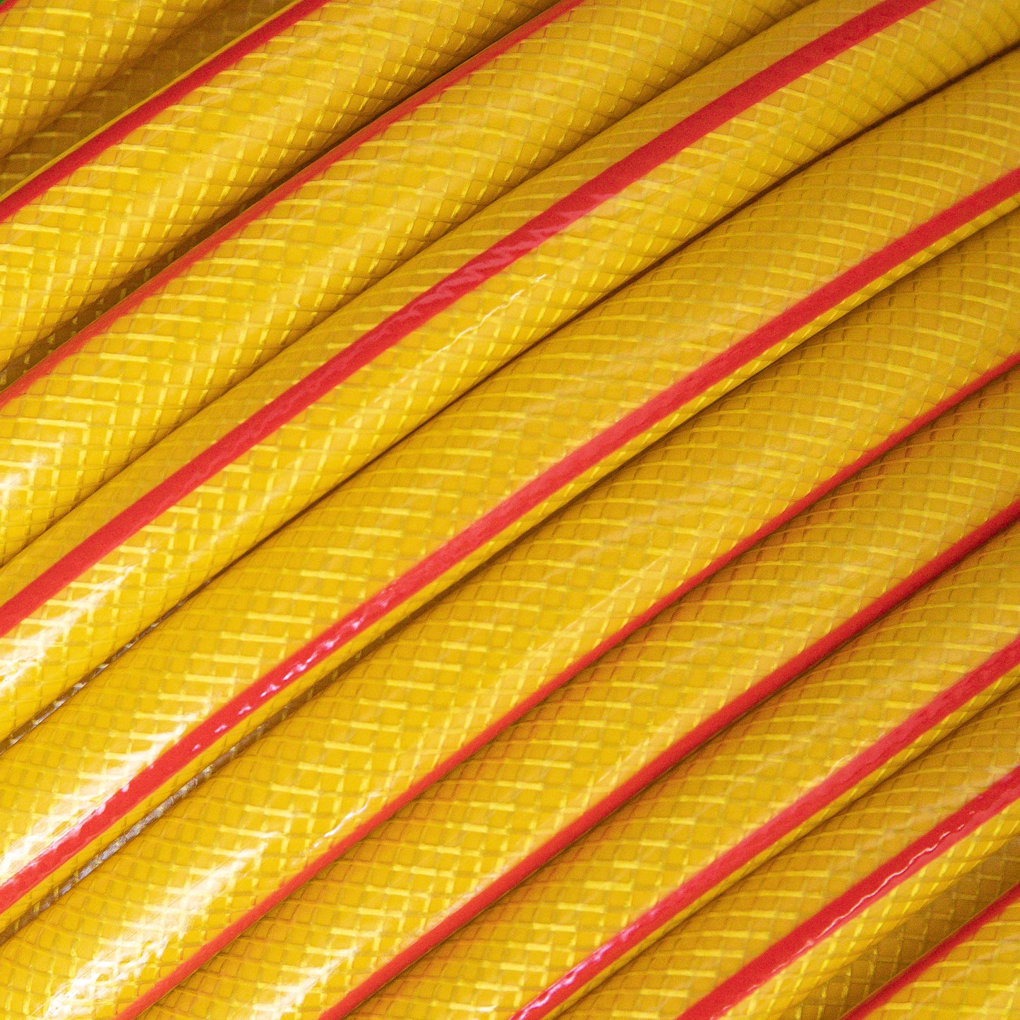 30m Yellow Reinforced Kink Resistant Garden Hose Pipe with Spray Gun Set