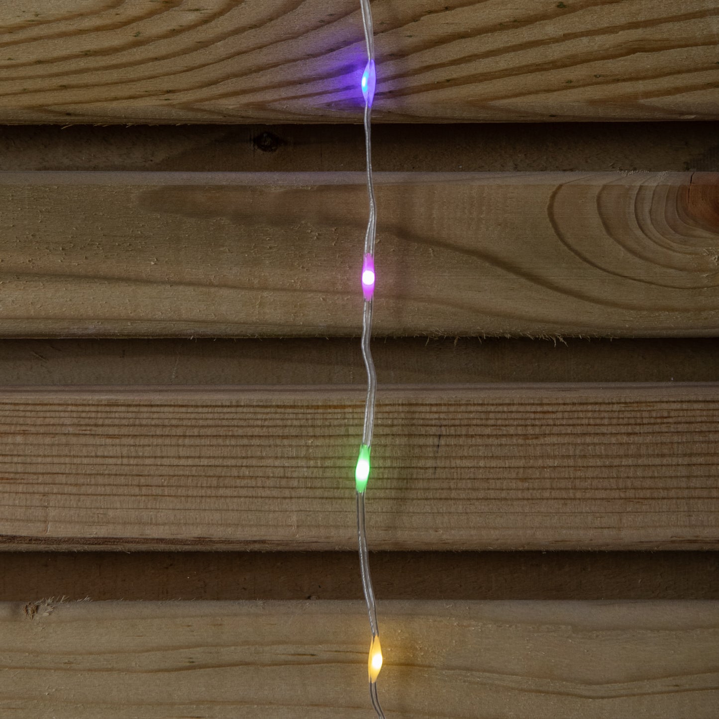 1.2 x 1.2m Light up Christmas Heart Curtain Lights with 229 Multi-Coloured LEDs