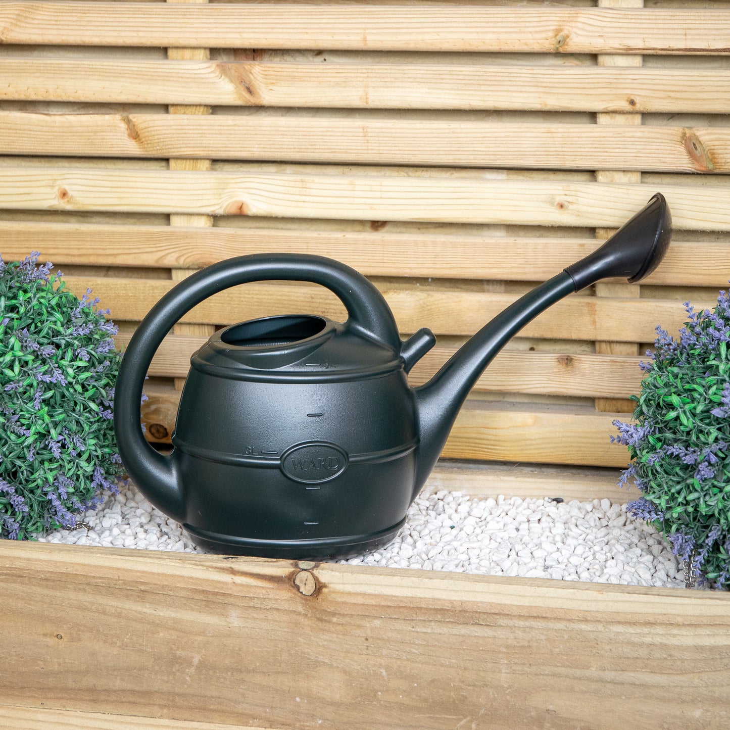 5L Ward Garden Patio Watering Can with Rose in Green