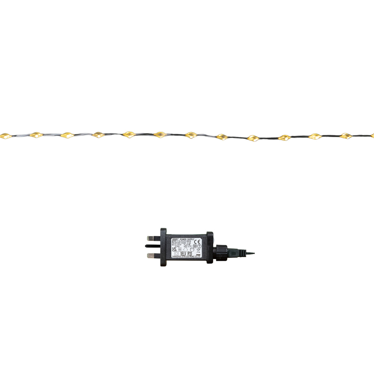6.4m Compact MicroBrights Christmas Lights with 400 LEDs in Warm White