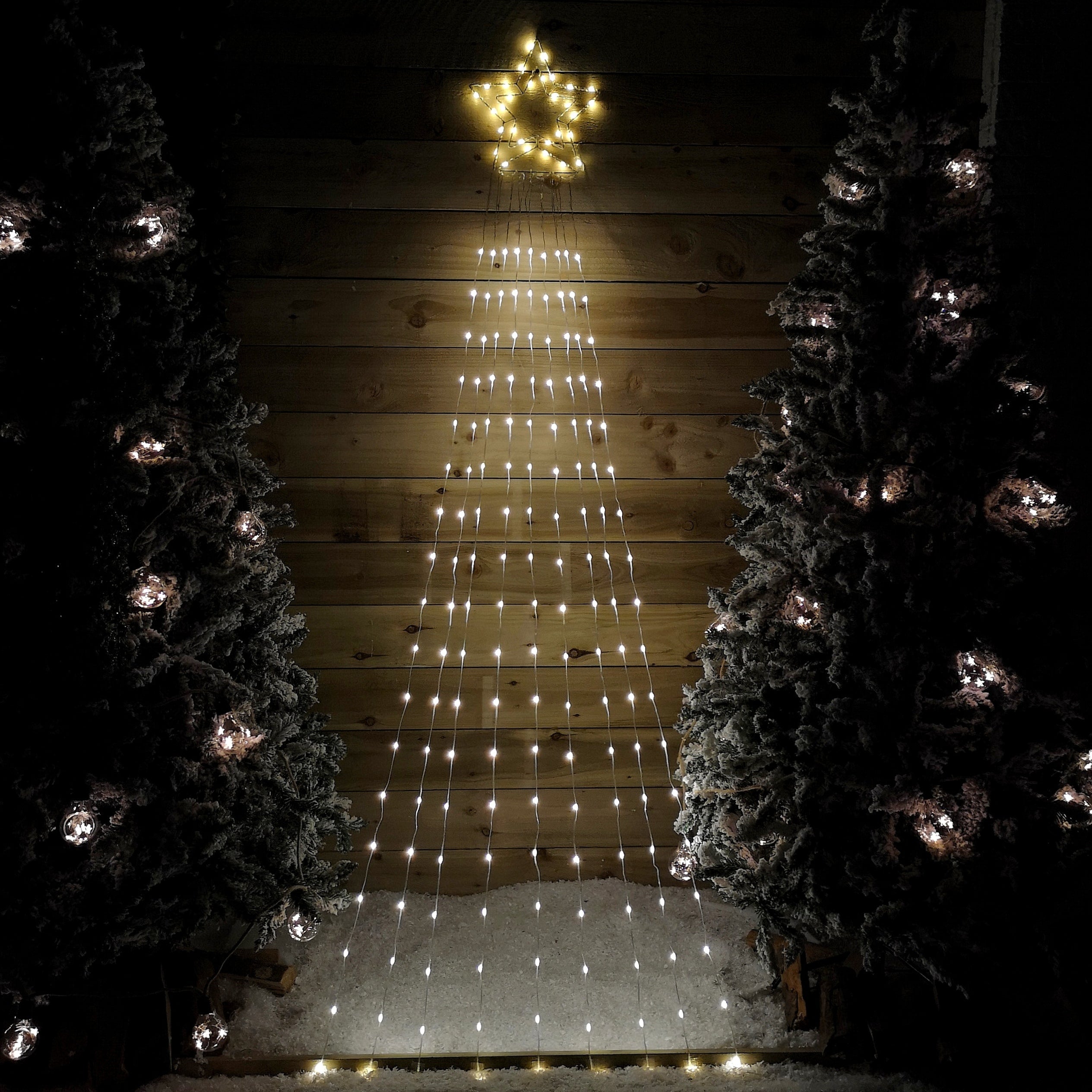 2.1m Multi Action Warm White LED Shooting Star Light Christmas Decoration with 191 LEDs