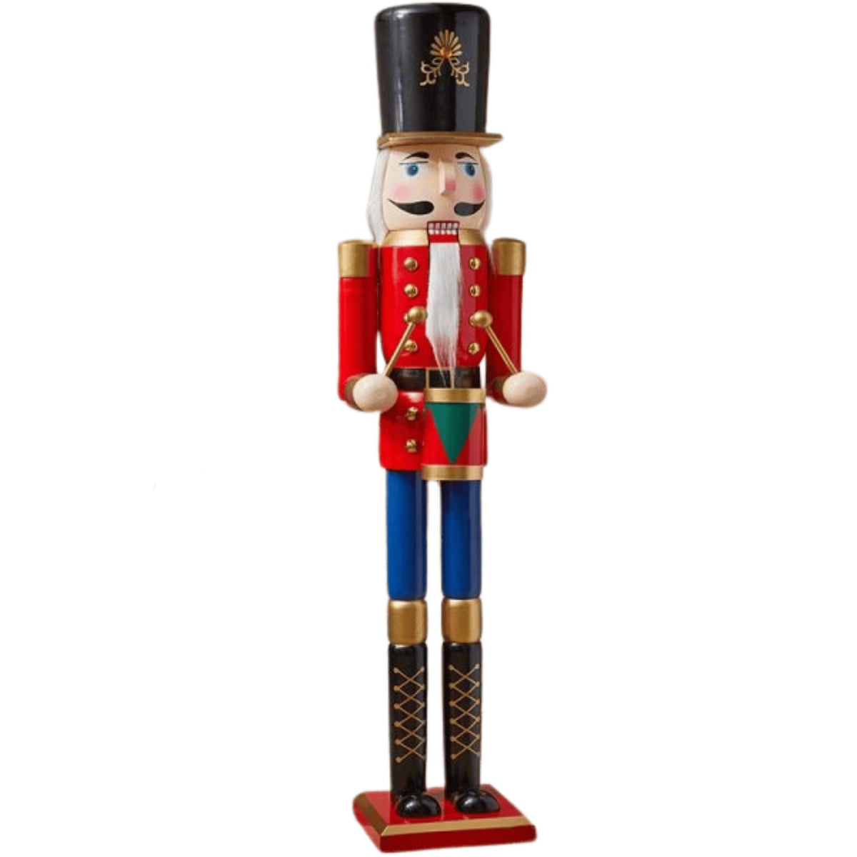 1.5m (5ft) Tall Wooden Hand Painted Christmas Nutcracker Decoration