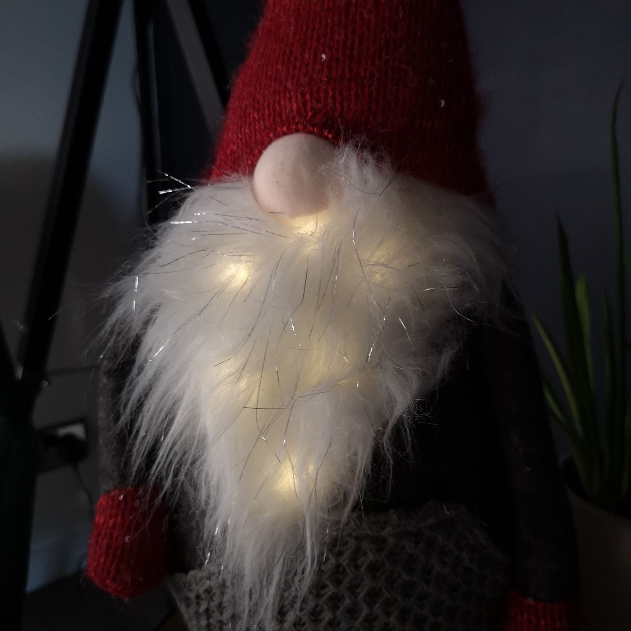 79cm LED Light Up Standing Christmas Gonk Santa Decoration