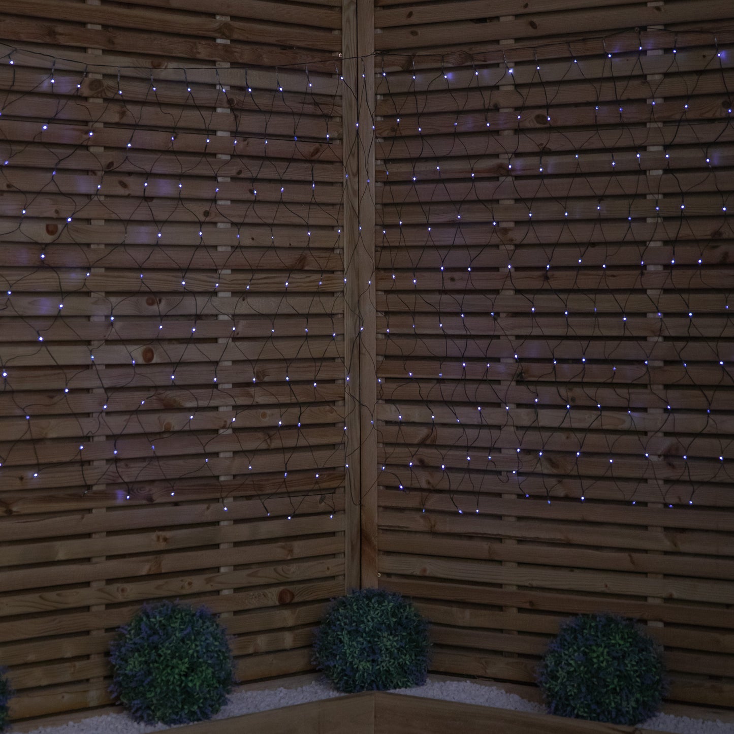 3.5m x 1.2m Christmas Window Net Lights with Multi-Action Cool White LEDs