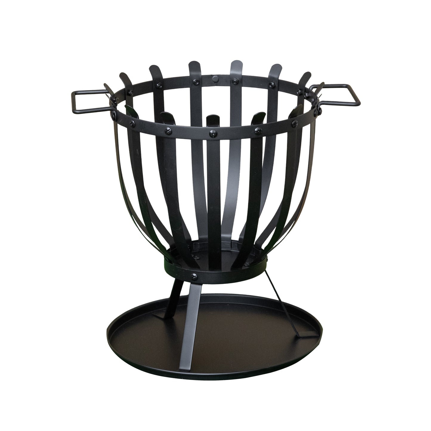 44cm Black Steel El Clasico Outdoor Garden Firebasket