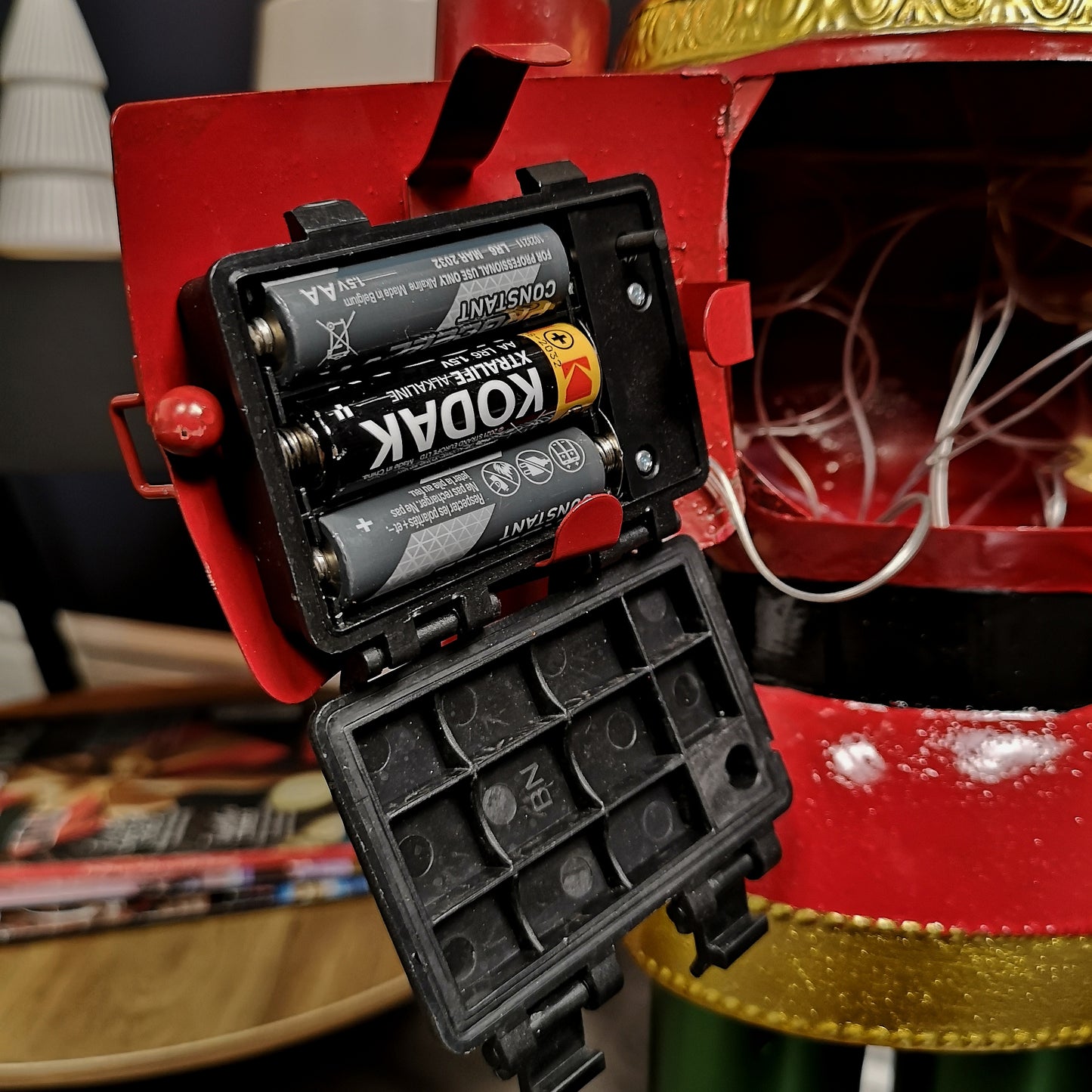 80cm Light Up Nutcracker Soldier LED Christmas Wooden Ornament Home Decoration