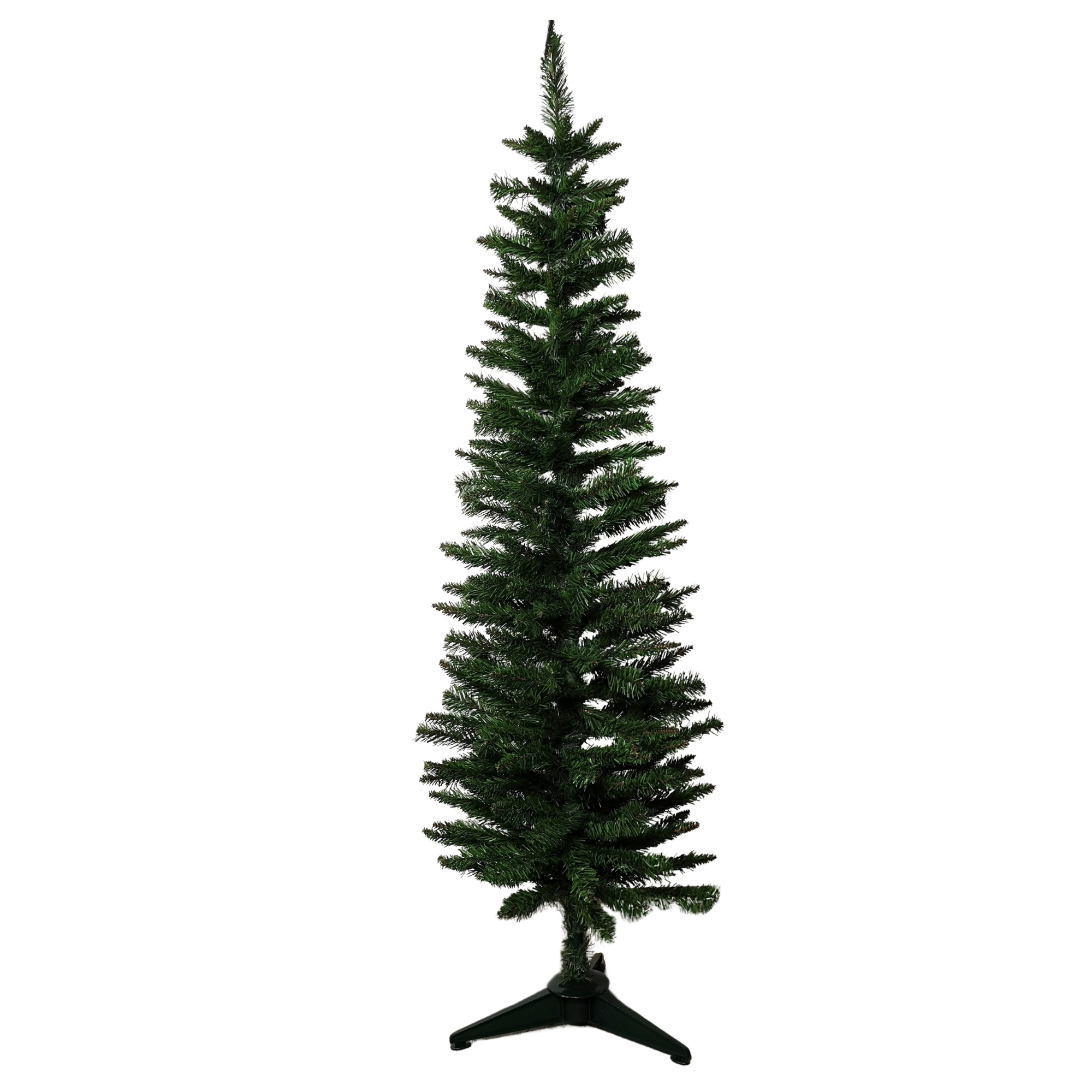 5ft (1.5m) Pencil Style Slim Artificial Christmas Tree in Plain Green