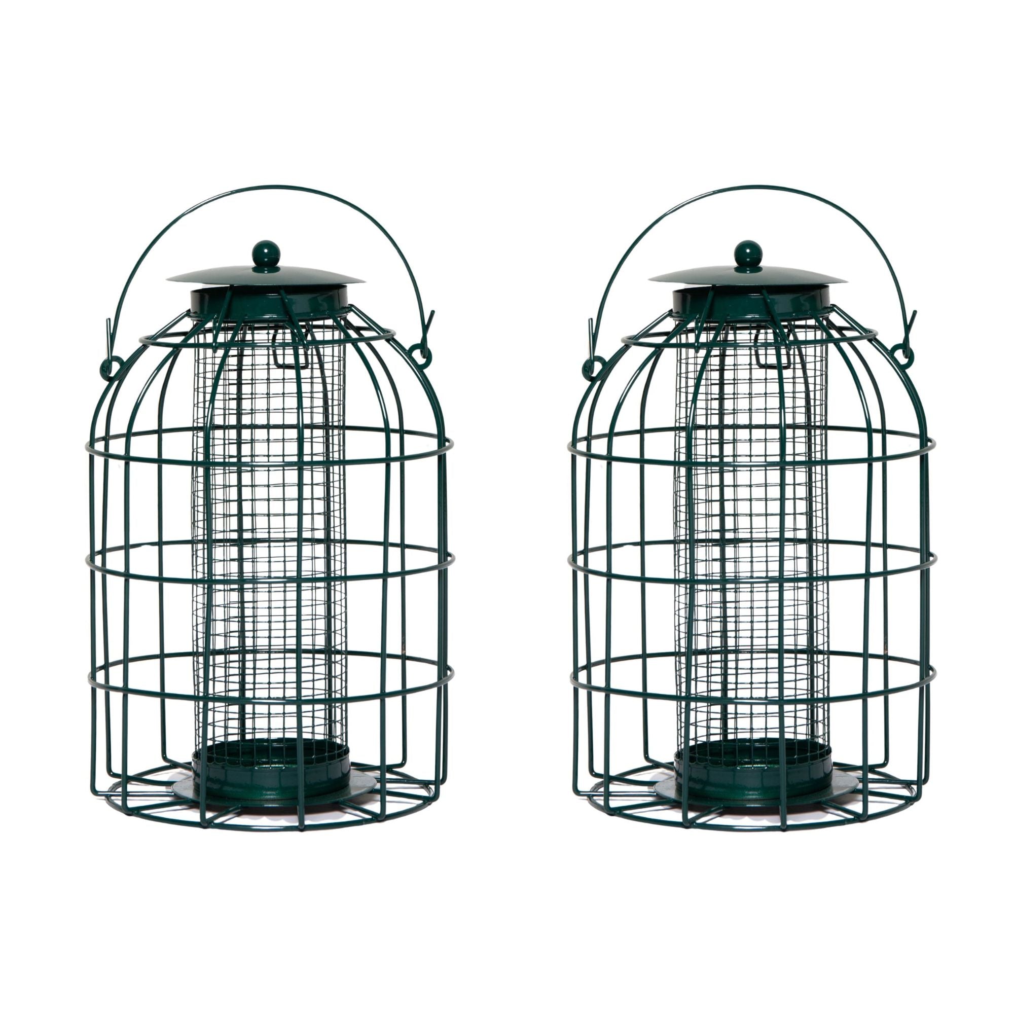 Pack of 2 Wild Bird Hanging Nut Feeder with Squirrel Guard