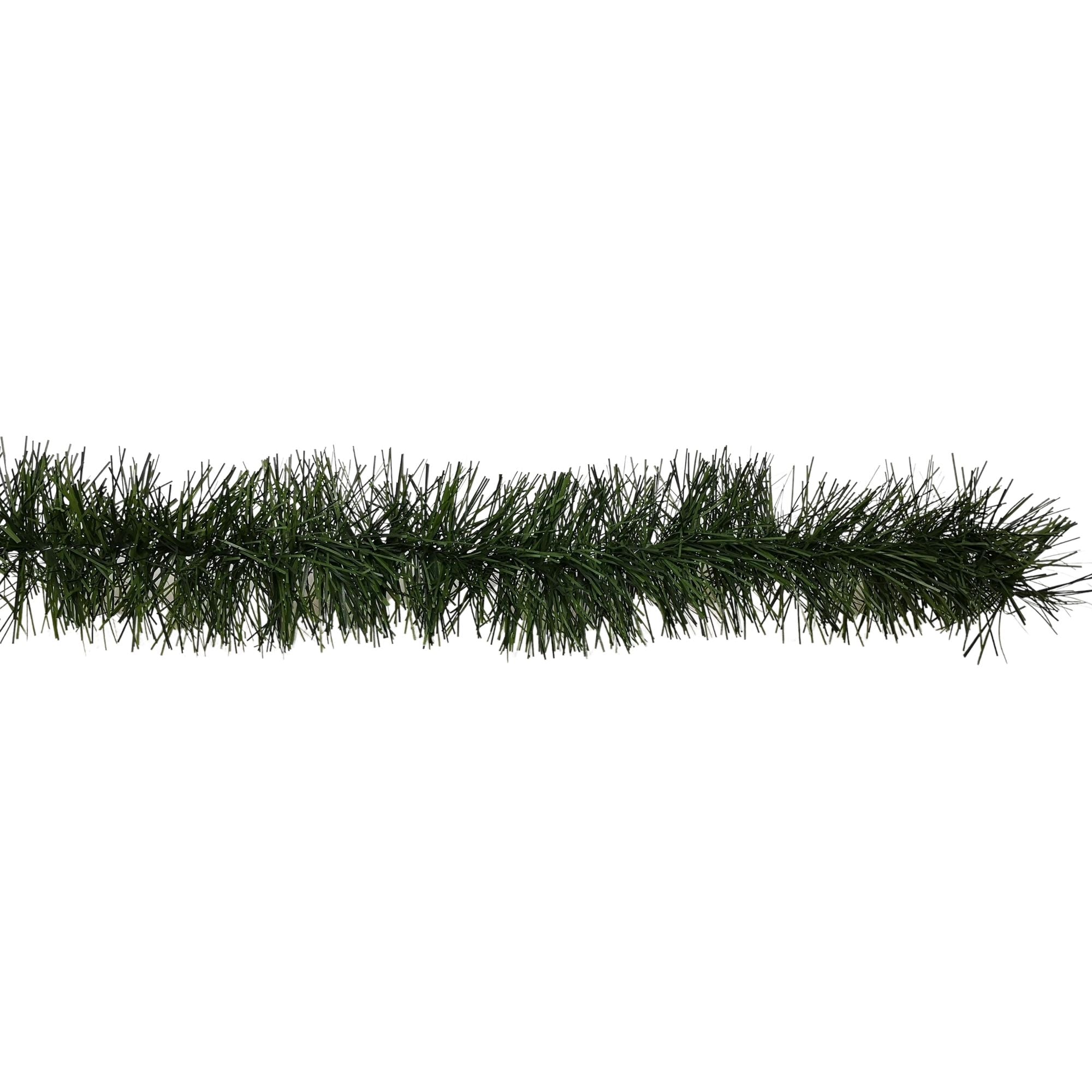 6m (20ft) x 10cm Fine Cut Green Christmas Garland Tree Decoration