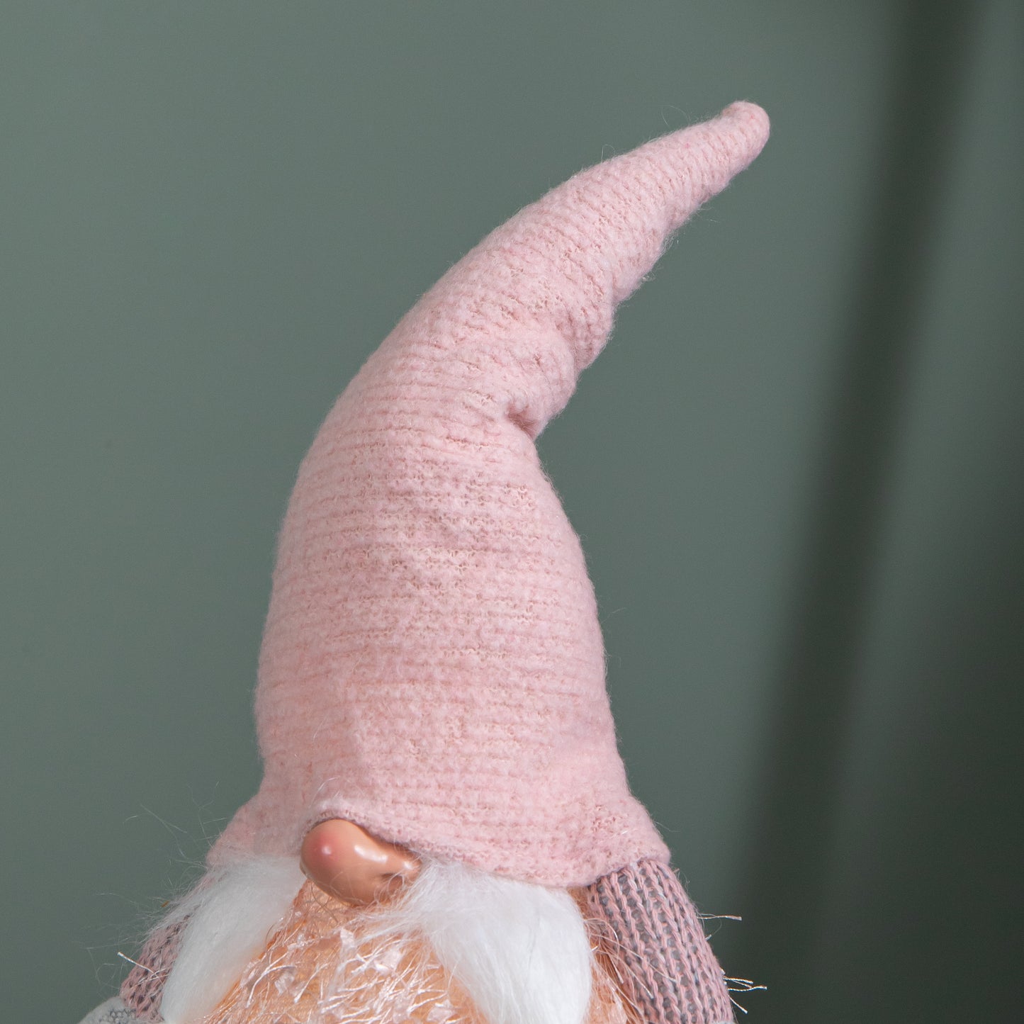 50cm Battery Operated Light up Female Christmas Gonk with Dangly Legs in Pink Hat