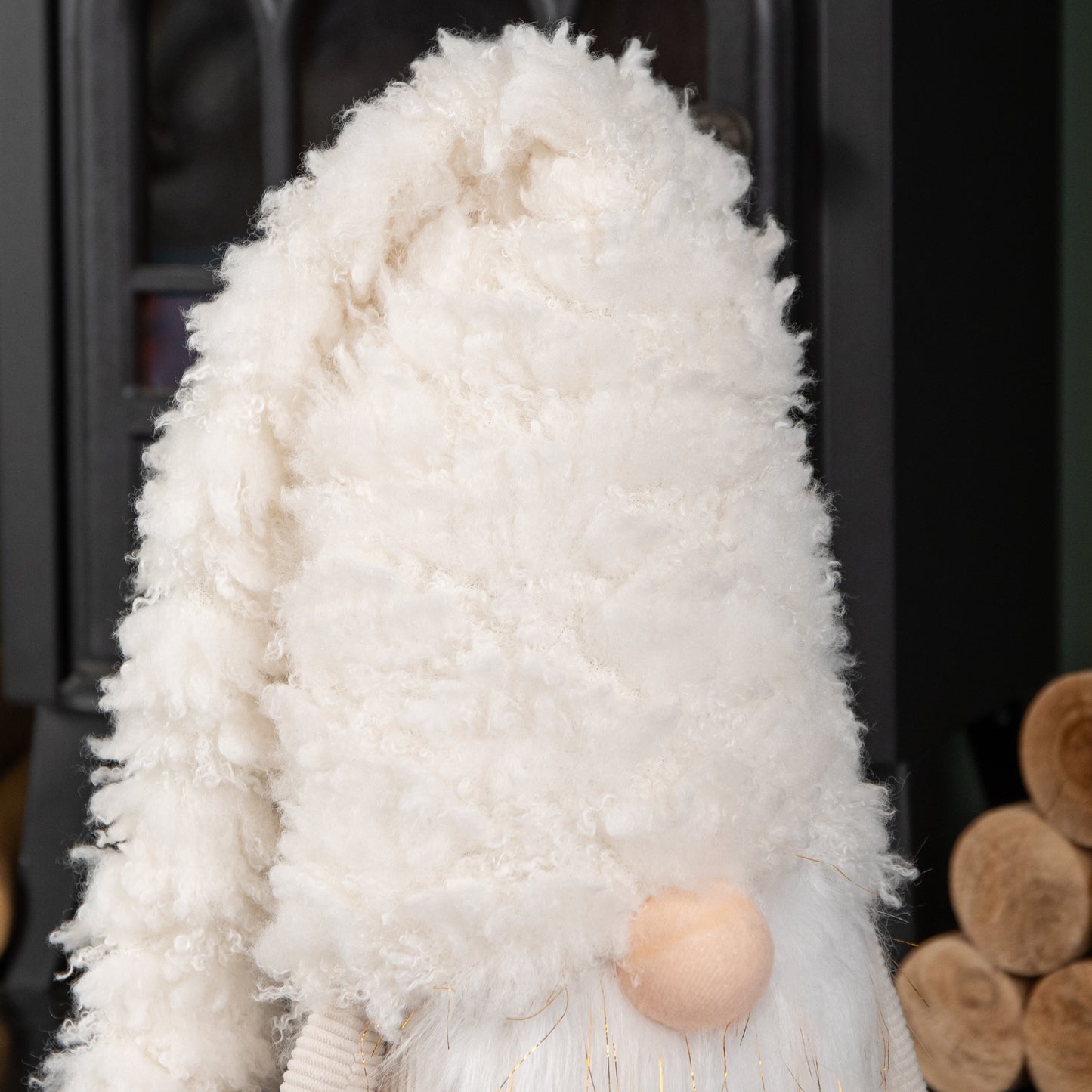 34cm Large White Super Soft Christmas Snow Gonk Decoration