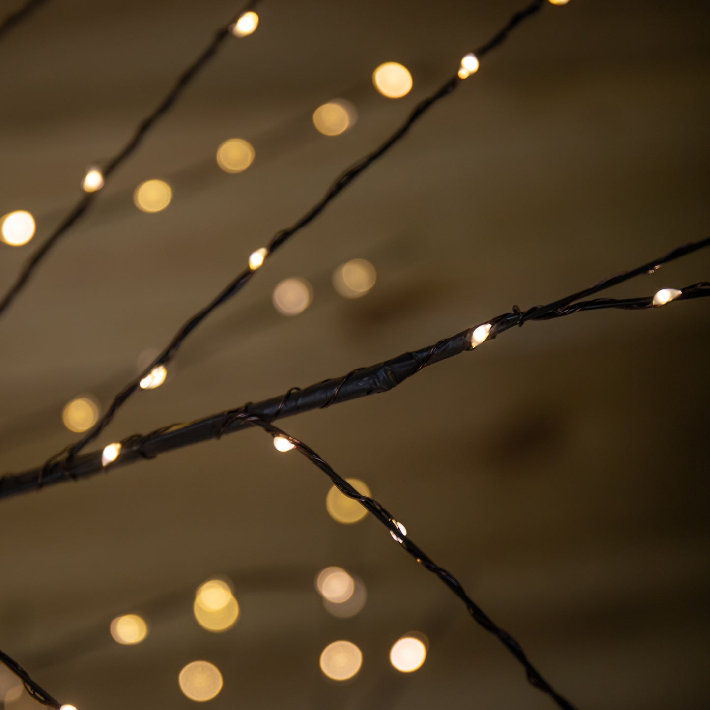 5ft (1.5m) Tall Light up Black Micro Dot Christmas Tree with 800 Warm White LEDs and Remote Control