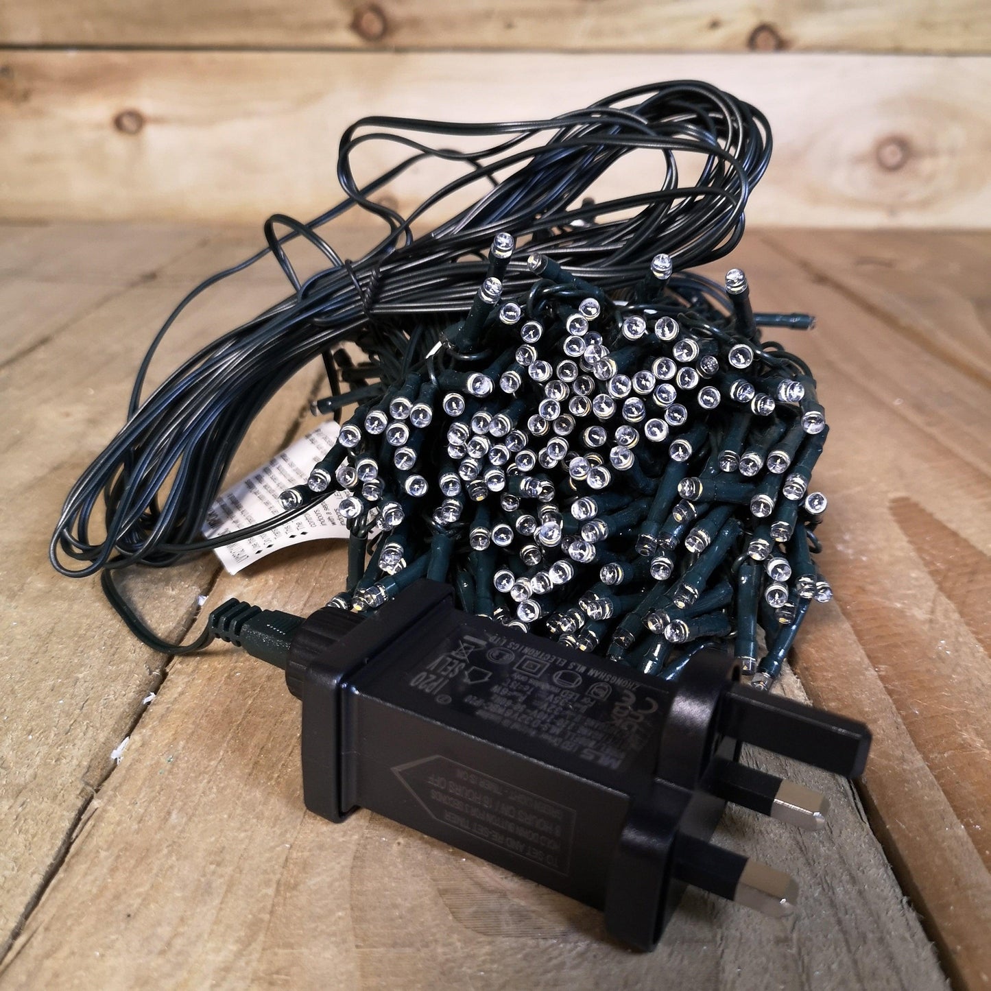 380 LED 23m Premier Christmas Outdoor 8 Function Timer Lights in Cool White