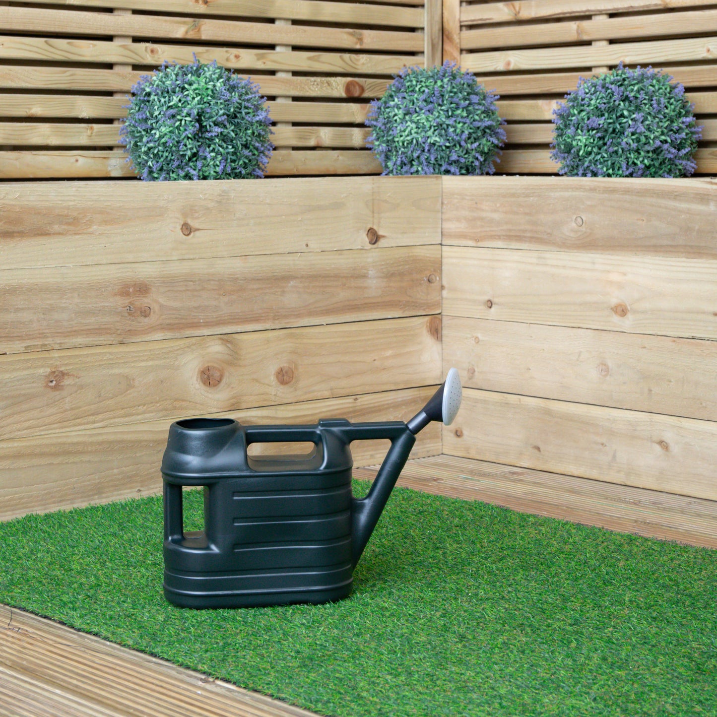 2 Pack of 6.5L Ward Garden Watering Can With Rose in Green