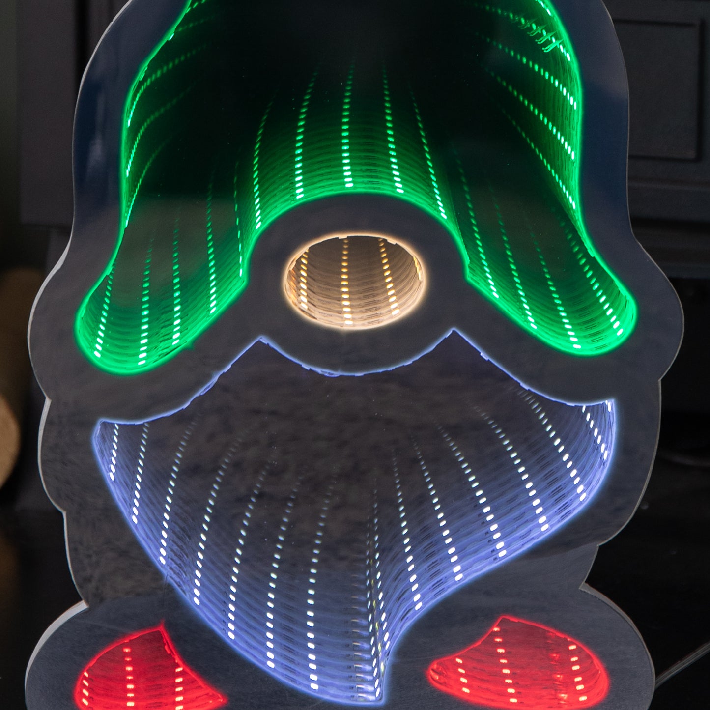 40cm Light up Christmas Gonk Infinity Light with Multi-Coloured LEDs