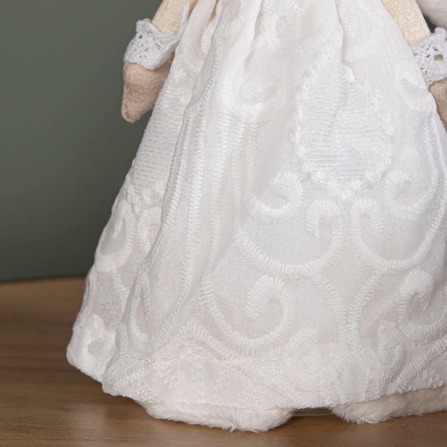 35cm Christmas Tree Topper Angel Decoration in White