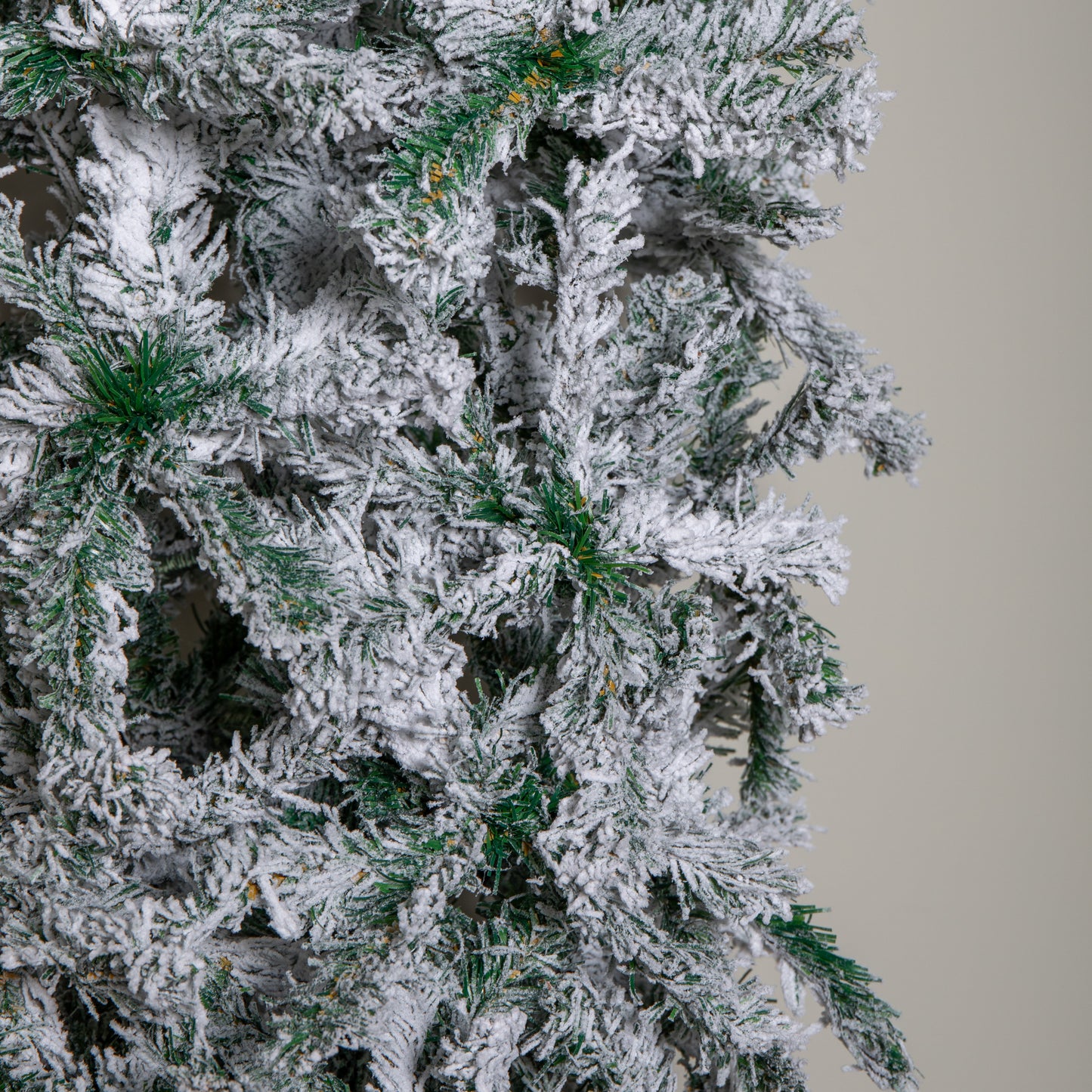 8ft (2.30m) Samuel Alexander Double Door Snow Flocked Christmas Tree Flat Top Arch with 2000 Tips