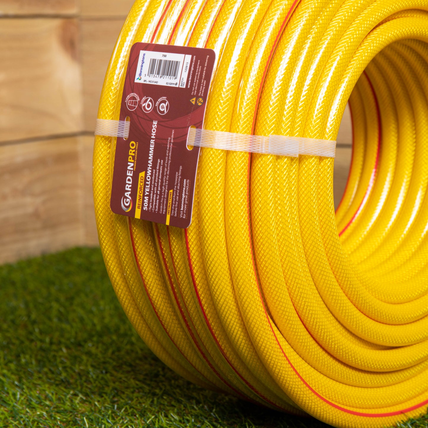 Pro Gold 50m Reinforced Professional Garden Hose Pipe Kink Resistant