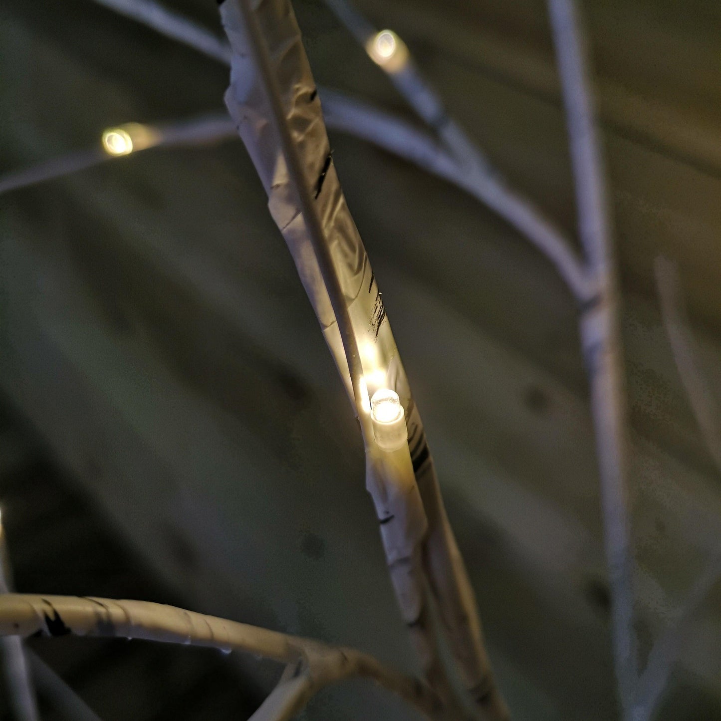 Factory Seconds: 1.5m (5ft) Indoor Outdoor Christmas Lit Birch Tree with 64 Warm White LEDs