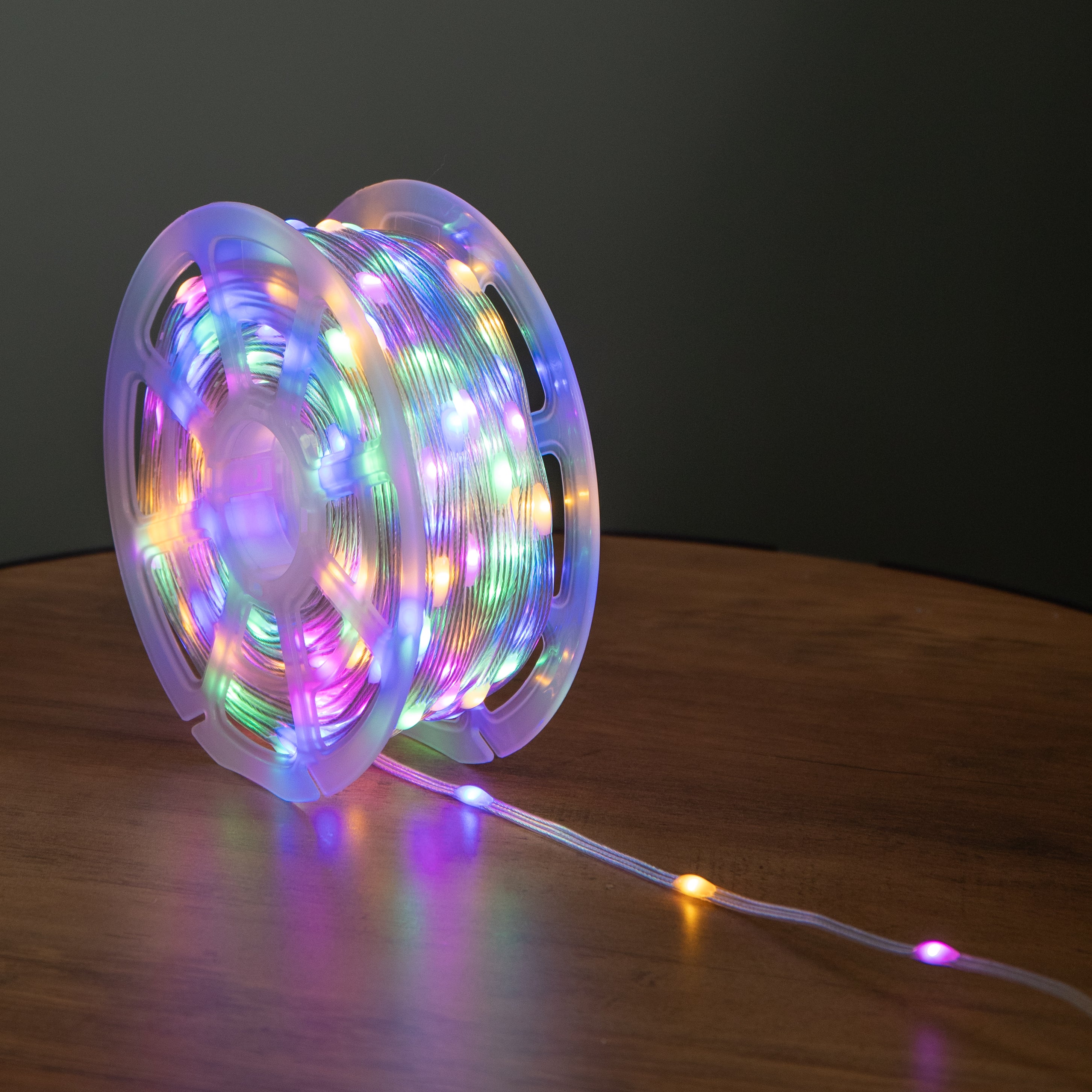 37.5m Light up Christmas Two Tone String Lights with 500 Warm White & Multi-Coloured LEDs