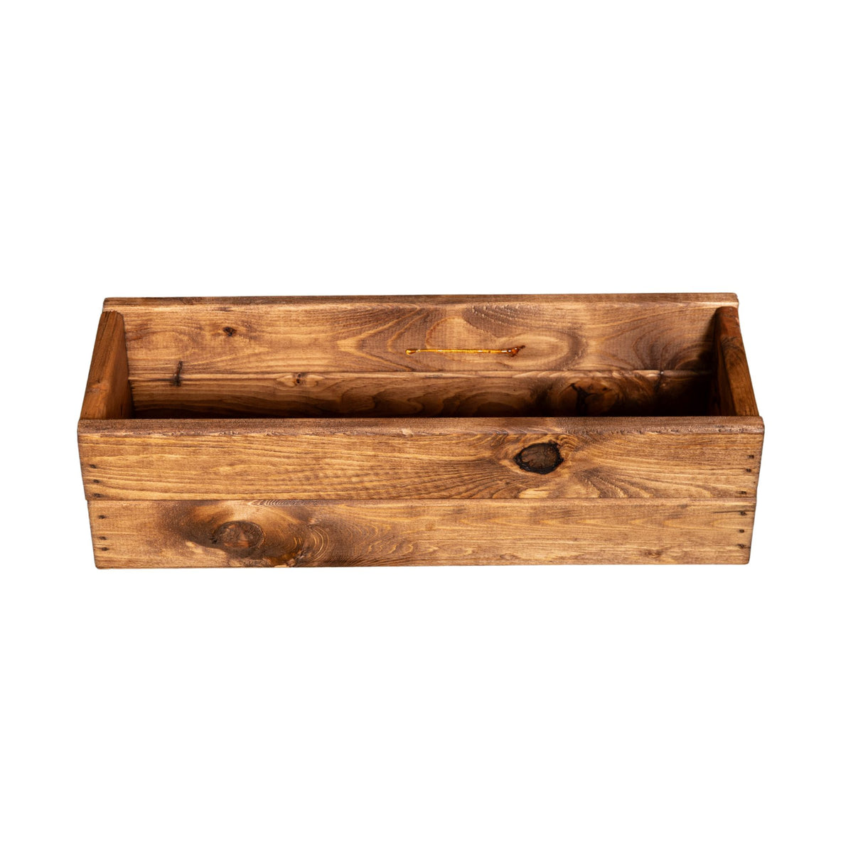 Hand Made 51cm x 18cm x 14cm Rustic Wooden Garden Flower Planter