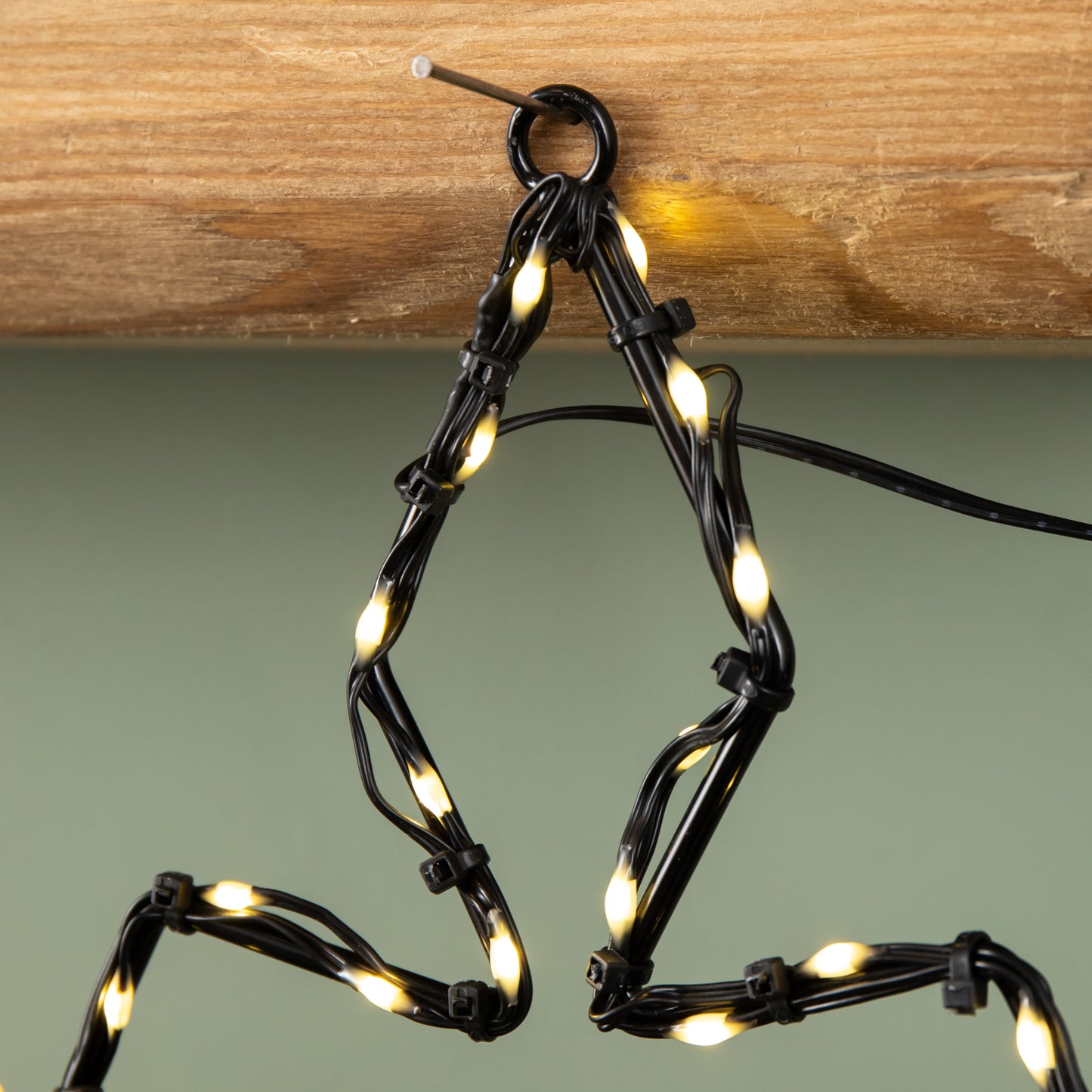 50cm x 44cm Light up FlexiBrights Christmas Snowflake with 165 Warm White LEDs