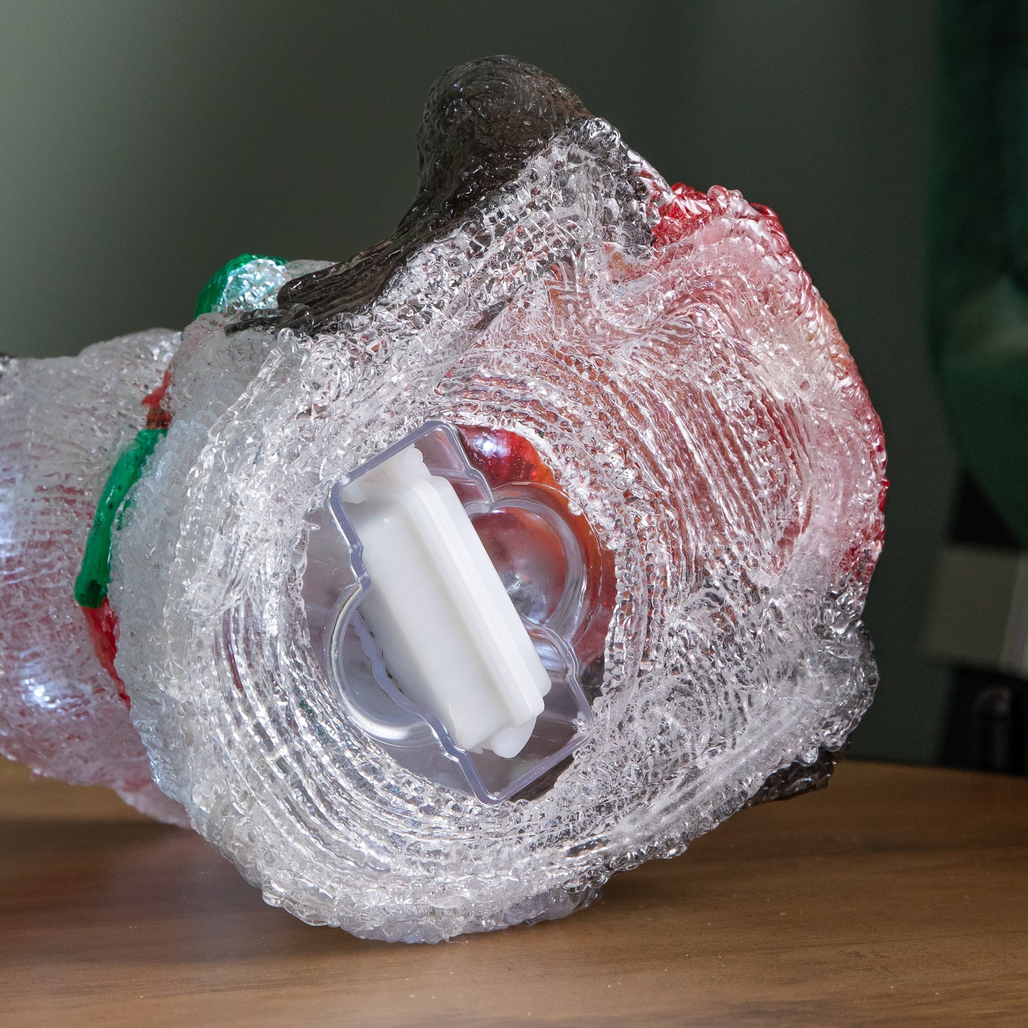 20cm Battery Operated Light up Christmas Ice Panda with 30 Cool White LEDs